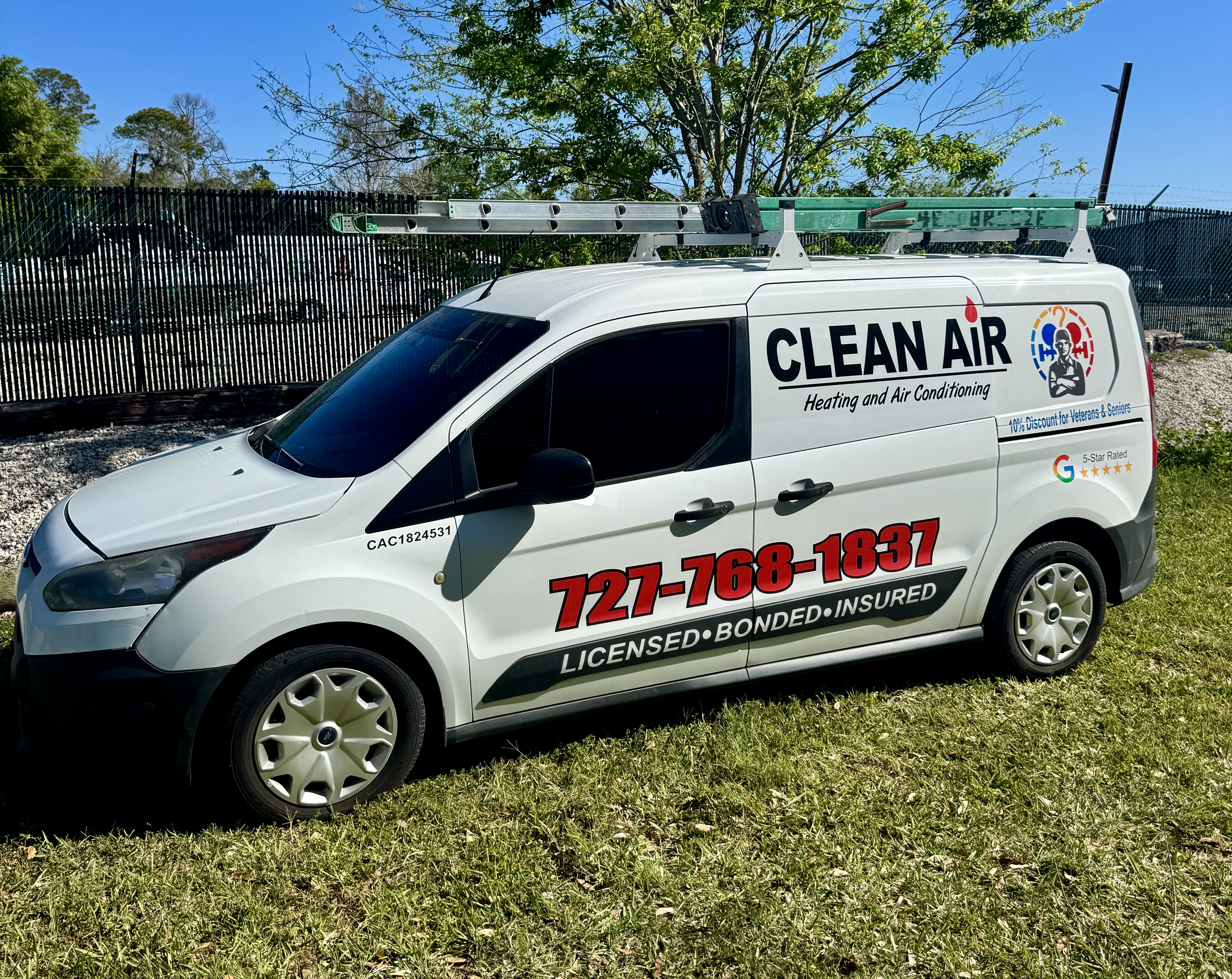 Clean Air Van Fleet Wrap and Decals — Fly Visuals New Port Richey FL