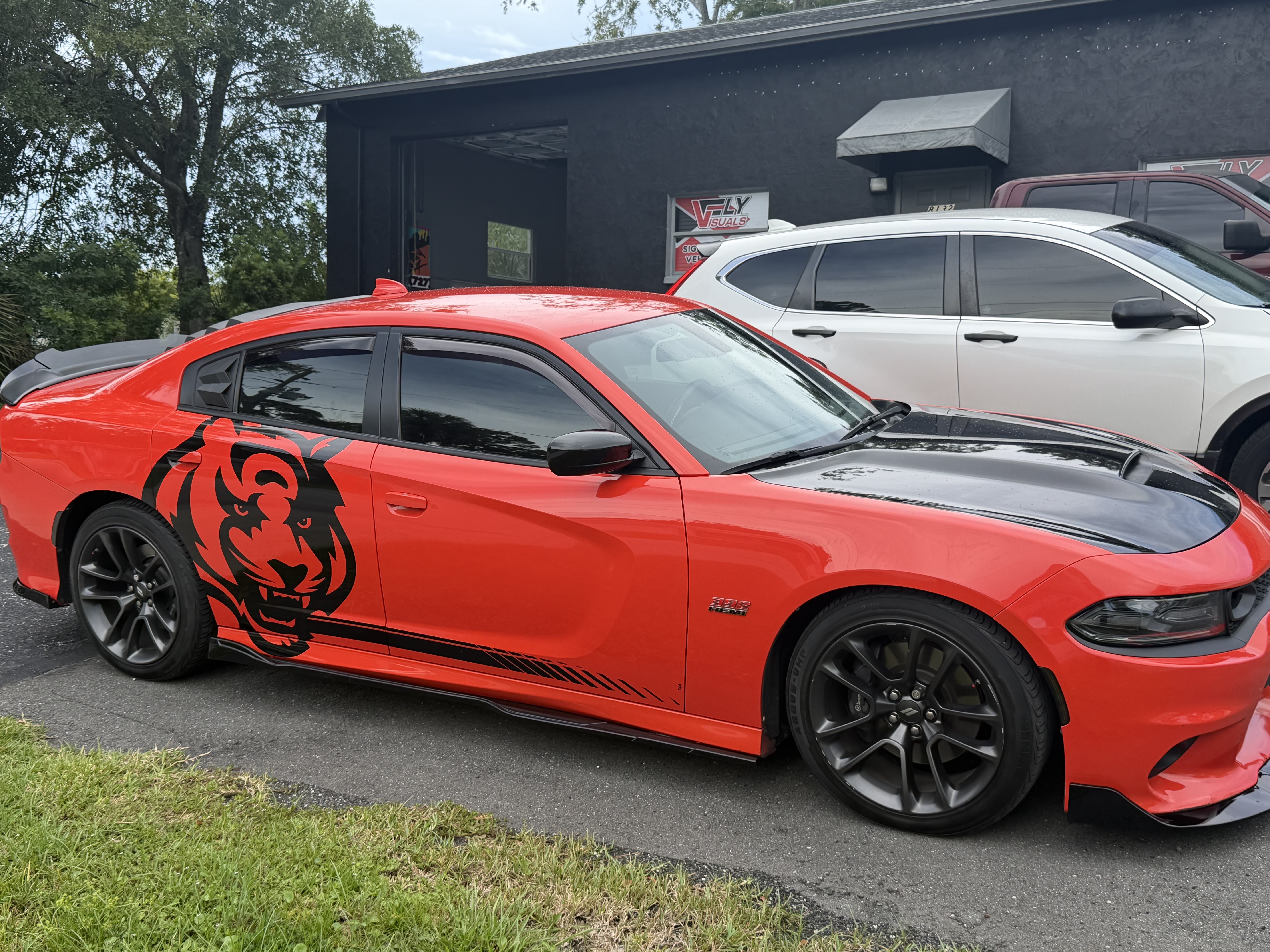 Dodge Charger tiger graphic decals — Fly Visuals