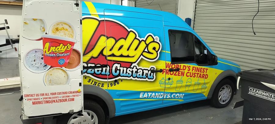 Andy's Ice Cream Fleet Wrap and Graphic — Fly Visuals New Port Richey FL