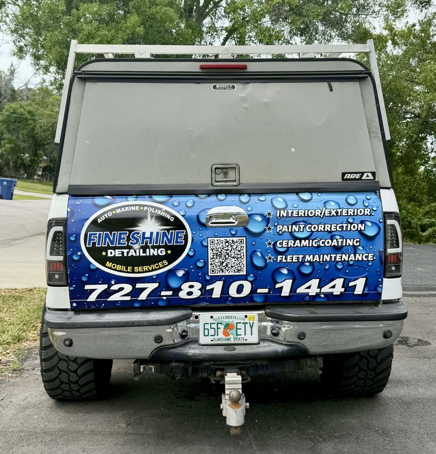 Business Truck Tailgate Wrap — Fly Visuals New Port Richey FL