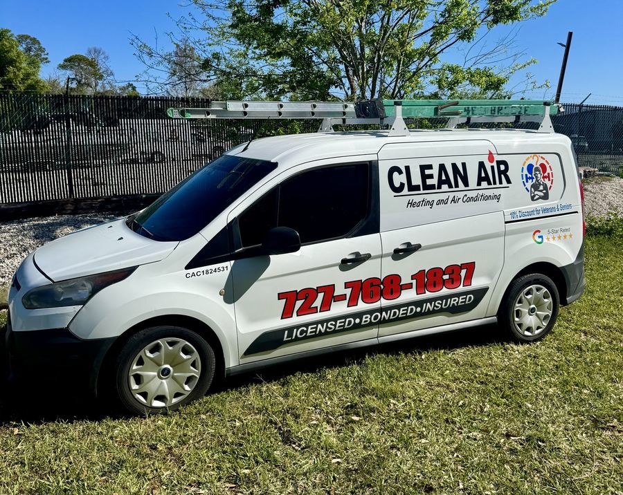 Clean Air Van Fleet Wrap and Decals — Fly Visuals New Port Richey FL