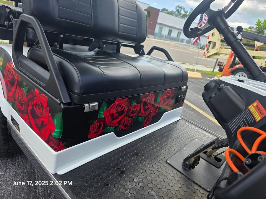 Golf Cart Floral Wrap — Fly Visuals New Port Richey FL