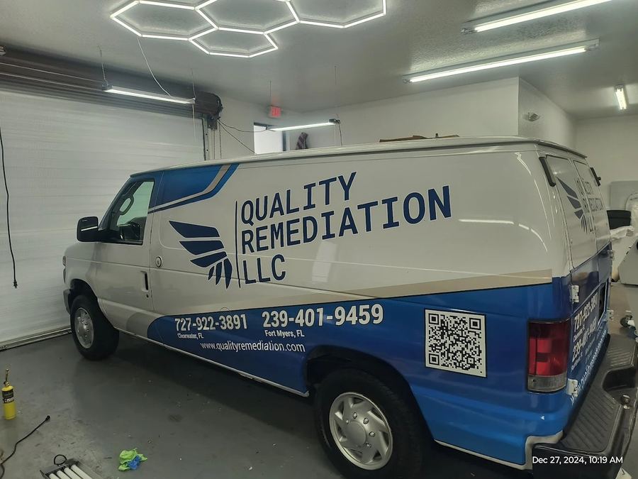 Quality Remediation Service Van Wrap — Fly Visuals New Port Richey FL