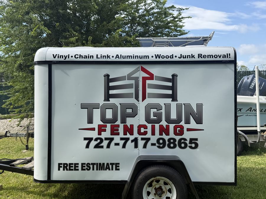 Top Gun Fencing Trailer Wrap — Fly Visuals FL