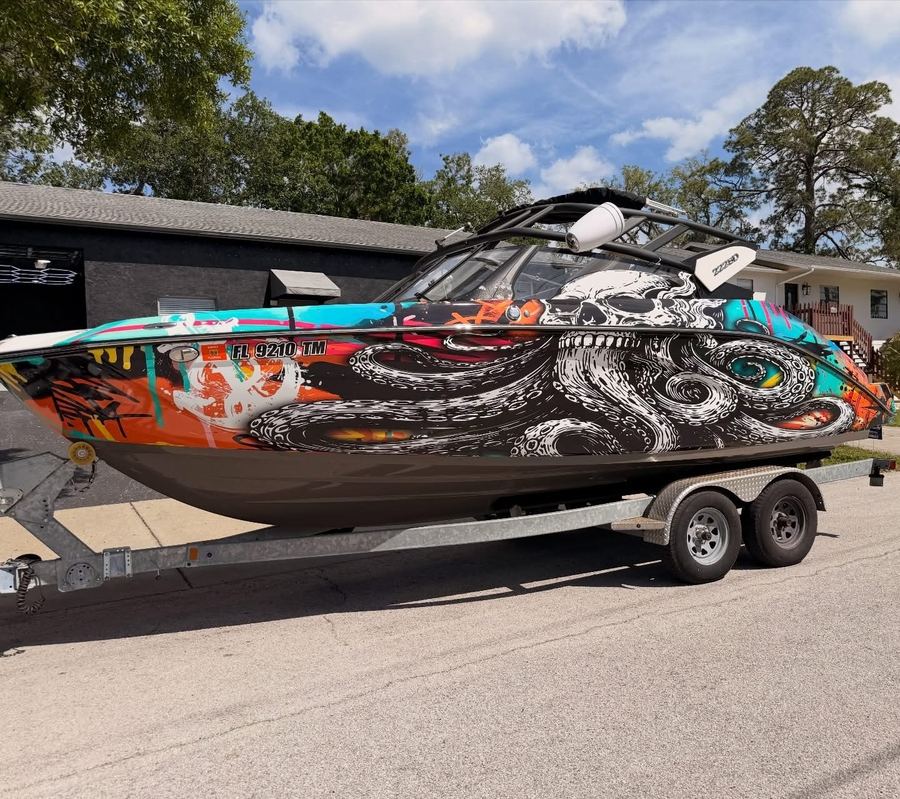 Yamaha Jet Boat Wrap — Fly Visuals New Port Richey FL
